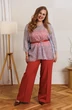 Костюм брючный 1364-1 индийский красный Anastasia фото 4