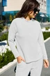 Костюм брючный 942-1 белый Anastasia