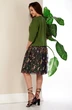 Костюм с юбкой 990 зеленый Anastasia