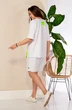 *Костюм с шортами 996-1 белый Anastasia