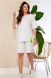 *Костюм с шортами 996-1 белый Anastasia