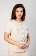 Костюм с юбкой 653 песочный Angelinа