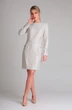 Платье 010 голубой + гусиная лапка Andrea Fashion