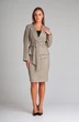 Костюм с юбкой 011 песочный Andrea Fashion