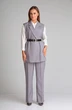Костюм брючный 013 серый Andrea Fashion