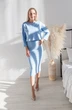 Костюм с платьем 2261 небесный Andrea Fashion