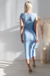 Костюм с платьем 2261 небесный Andrea Fashion