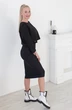 Костюм с платьем 2261 черный Andrea Fashion