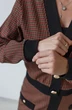 Костюм  с юбкой 2264 красный Andrea Fashion