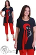 Костюм брючный 1111 красный Andrea Style