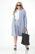 Костюм с шортами 1009 пепельная полоска Anelli