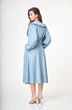 Костюм с юбкой 1232 голубой Anelli