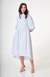 Платье 1260 белый + голубой клевер Anelli