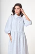 Платье 1260 белый + голубой клевер Anelli