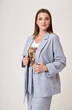 Костюм брючный 1299 полоска + перламутр Anelli