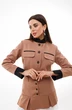 Костюм с юбкой 1356 капучино Anelli