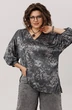 Блузка 1665-1 графитовый гербарий Anelli