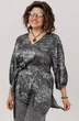 Блузка 1665-1 графитовый гербарий Anelli фото 4