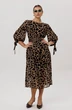 Платье 1733 Графичный леопард Anelli