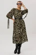 Платье 1733 зеленый леопард Anelli Платье 1733 зеленый леопард Anelli