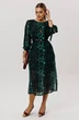Платье 1733 леопардовый изумруд Anelli Платье 1733 леопардовый изумруд Anelli