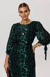 Платье 1733 леопардовый изумруд Anelli фото 3 Платье 1733 леопардовый изумруд Anelli фото 3
