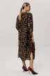 Платье 1733 коричневый леопард Anelli фото 2