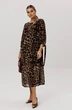 Платье 1733 коричневый леопард Anelli фото 5