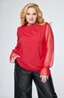 Блузка 1768 алая роза Anelli