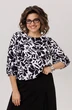 Блузка 1779 черно-белые цветы Anelli фото 3