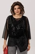 Блузка 1781 черный авантюрин Anelli
