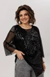 Блузка 1781 черный авантюрин Anelli фото 4