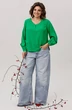 Блузка 1802 тот самый зеленый Anelli фото 5