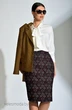 Костюм с юбкой 571 светлая горчица Anelli фото 4