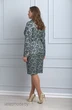 Костюм с юбкой 703 зеленый Anelli