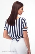 Блузка 711 сине-белая полоска Anelli фото 2