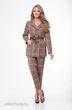 Костюм брючный 753 клетка Anelli