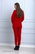 Костюм брючный 753 красный Anelli