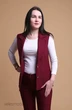 Костюм брючный 105-19 бордо AnnLine