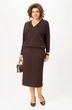 Костюм с юбкой 1014 шоколад Багира АнТа