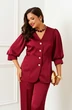 Костюм брючный 6382 бордо Beautiful&Free фото 5