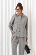 Костюм брючный 6414 полоска серая Beautiful&Free фото 3