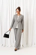 Костюм брючный 6416 полоска серая Beautiful&Free фото 3