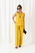 Костюм брючный 6449 жёлто-черный Beautiful&Free фото 4