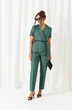 Костюм брючный 6451 бутылочно-зеленый Beautiful&Free фото 4