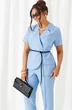 Костюм брючный 6451 голубой Beautiful&Free фото 4