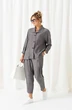 Костюм брючный 6459 полоска+графит Beautiful&Free