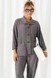 Костюм брючный 6459 полоска+графит Beautiful&Free фото 3