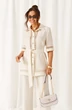 Костюм брючный 6461 белый Beautiful&Free фото 4