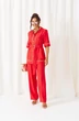 Костюм брючный 6461 красный Beautiful&Free